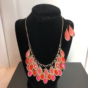 Statement Necklace and Earrings